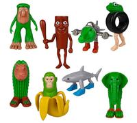 ZTMHRG Tralero Tralala Desk Decor, Shark Meme Figure Tung Tung Tung Sahur Brainrot Funny Shark in Sneakers Viral AI Brainrot Animals Collectible Figurines