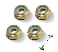 Ztolbriy 4 Piezas Tuerca de la Cuchilla de la Cortadora, M10x1.25 Rosca Izquierda, Tuerca de la Cuchilla de la Rosca Izquierda para Desbrozadora y Recortadora, Resistente a la Corrosión