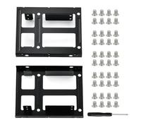 Ztolbriy Adaptador 2.5 a 3.5 Marco para disco duro, Adaptador SATA a USB 3.0 para SSD/HDD de 2.5" a 3.5", Marco Metálico con Carril Deslizante, Incluye Destornillador y 5 Tornillos