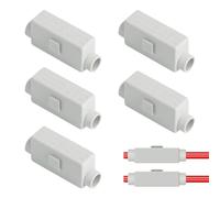 Ztolbriy Conectores de paso de 2 polos, Conector enchufable de doble cable con hebilla de bloqueo, Doble tornillo para 2,5-16 mm², Carcasa ABS, Ideal para cable de derivación de línea principal