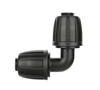 Ztolbriy Micro Drip System L-Stück 10 Stk für 1/2" Dropfschläuche 90° Grad Bogen Gartenbewässerung Barbed Anschluss Bewässersystem Winkelverbinder für die Richtungsänderung des 13mm Verlegerohre