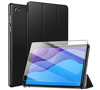 ZtotopCase Funda para Lenovo Tab M10 HD (2ª generación) TB-X306X/TB-X306F + 1 Protector de Pantalla, Ultrafina y práctica Funda Protectora Triple para Lenovo Tab M10 HD 10.1 Pulgadas 2020, Negro