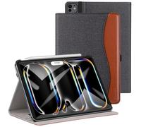 ZtotopCases Funda para iPad Pro 13 Pulgada 2024 (7ª generación), Funda de PU Premium de Piel Sintética con Modo Automático de Reposo/Actividad para iPad Pro 13 Pulgada, Denim Negro