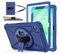ZtotopCases Funda para Samsung Galaxy Tab A9+ / A11+ 11 Pulgadas 2023/2025, Protector de Pantalla + Correa de Mano Giratoria 360°, Soporte & Correa de Hombro, con Galaxy Tab A11 Plus y A9 Plus, Azul