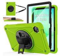 ZtotopCases Funda para Samsung Galaxy Tab A9+ / A11+ 11 Pulgadas 2023/2025, Protector de Pantalla + Correa de Mano Giratoria 360°, Soporte & Correa de Hombro, con Galaxy Tab A11 Plus y A9 Plus, Verde