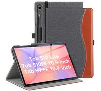 ZtotopCases para Samsung Galaxy Tab S10 FE 2025/S9 FE 2023 10,9 Pulgadas/S9 2023/S8 2022/S7 2020 11 Pulgadas, Funda con Soporte Multiángulo, Auto Wake/Sleep y PortaLápices, Denim Negro