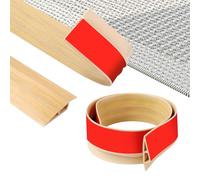 ZTOWOTO 100 cm PVC Tira de Umbral de Autoadhesivo,Flexible perfil de transición Antideslizante,Transición de Piso Para Cubrir El Espacio Del Piso,Alfombra(Ancho:7cm - Madera Original)