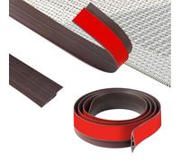 ZTOWOTO 200 cm PVC Tira de Umbral de Autoadhesivo,Flexible perfil de transición Antideslizante,Transición de Piso Para Cubrir El Espacio Del Piso,Alfombra(Ancho:5cm - Grano De Madera De Nogal Negro)