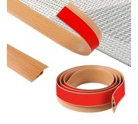 ZTOWOTO 200 cm PVC Tira de Umbral de Autoadhesivo,Flexible perfil de transición Antideslizante,Transición de Piso Para Cubrir El Espacio Del Piso,Alfombra(Ancho:5cm - Grano De Madera Amarillo)