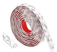 ztowoto 300cm Flexible Molduras Decorativas Para Pared- Autoadhesivo Molduras Decorativas Pared, Impermeable Molduras PatróN Vintage 3d, Moldura Para La DecoracióN Del Hogar (Blanco Con Plata-2cm)