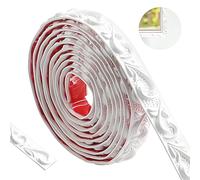 ztowoto 600cm Flexible Molduras Decorativas Para Pared- Autoadhesivo Molduras Decorativas Pared, Impermeable Molduras PatróN Vintage 3d, Moldura Para La DecoracióN Del Hogar (Blanco-2cm)