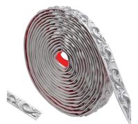 ztowoto 600cm Flexible Molduras Decorativas Para Pared- Autoadhesivo Molduras Decorativas Pared, Impermeable Molduras PatróN Vintage 3d, Moldura Para La DecoracióN Del Hogar (Plata-2cm)