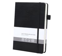 Ztowoto Diario diario 2027, cubierta de cuero, agenda 2027, 5.7 x 8.5 pulgadas, con lazo para bolígrafo, unión elástica, 365 páginas, planificador para profesores 2027 para escuela, oficina y hogar