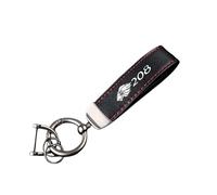 ztpato Coche Piel Llaveros,para Peugeot 208 Piezas de Repuesto de Llavero,Anti perdida Personalizado Regalos de Coche Accesorios
