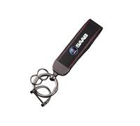 ztpato Coche Piel Llaveros,para SAAB 9-3 9-5 93 95 900 9000 Piezas de Repuesto de Llavero,Anti perdida Personalizado Regalos de Coche Accesorios,Red