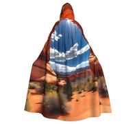 ZTPOWQA Arches National Park - Capa con capucha con estampado estándar, disfraz de bruja, carnaval, fiesta de máscaras, festival, cosplay, capa