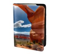 ZTPOWQA Arches National Park - Funda de piel con estampado estándar para hombre y mujer, Black, Talla única