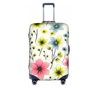 ZTPOWQA Atomic - Funda decorativa para equipaje de viaje, con cremallera oculta, antiarañazos, a prueba de polvo, White, S