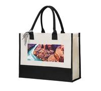 ZTPOWQA Beauty Grand Canyon - Bolsa de lona para mujer, gran capacidad, para playa, viajes, oficina, compras