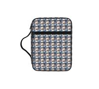 ZTPOWQA Bolsa de almacenamiento de la Biblia con 3 estampados de muñeco de nieve de Navidad, para hombres, mujeres, pastores, impermeable, organizador de escrituras