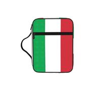 ZTPOWQA Bolsa de almacenamiento de la Biblia con estampado de bandera de Italia para hombres, mujeres, pastores, impermeable, organizador de escrituras