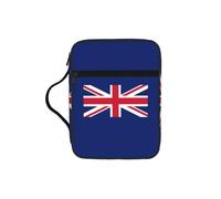 ZTPOWQA Bolsa de almacenamiento de la Biblia con estampado de bandera del Reino Unido para hombres y mujeres, pastores, impermeable, organizador de escrituras