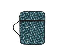 ZTPOWQA Bolsa de almacenamiento de la Biblia con estampado de bolas de árbol de Navidad para hombres, mujeres, pastores, impermeable, organizador de escrituras