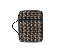 ZTPOWQA Bolsa de almacenamiento de la Biblia con estampado de huesos de calavera y roca, para hombres, mujeres, pastores, impermeable, organizador de escrituras