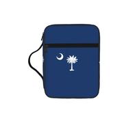 ZTPOWQA Bolsa de almacenamiento de la Biblia con estampado de la bandera de Carolina del Sur para hombres y mujeres, pastores, impermeable, organizador de escrituras