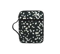 ZTPOWQA Bolsa de almacenamiento de la Biblia con estampado de leopardo blanco y negro para hombres, mujeres, pastores, impermeable, organizador de escrituras