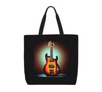 ZTPOWQA Bolsa organizadora extragrande para guitarra, bajo, música, instrumentos musicales, ecológica, extragrande, para trabajo, compras, playa, viajes