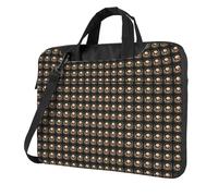 ZTPOWQA Bolsa portátil de un solo hombro con estampado de ciervos de Feliz Navidad para oficina, negocios, viajes diarios, Black, 13 inch