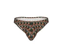 ZTPOWQA Calzoncillos de bikini con estampado de geco de leopardo y arena para hombre, trajes de baño, fiestas, vacaciones, viajes, ropa interior elástica transpirable, Negro, L