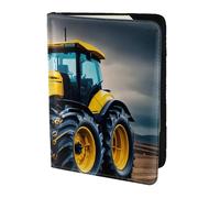 ZTPOWQA Company Farm Tractor - Funda de piel con diseño de tractor para hombre y mujer, Black, Talla única