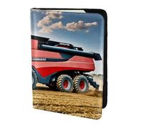 ZTPOWQA Company Farm Tractor - Funda de piel con diseño de tractor para hombre y mujer, Black, Talla única