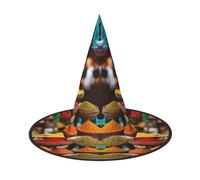 ZTPOWQA Condiments - Sombrero unisex con estampado de especias para carnaval, fiesta de carnaval, cosplay, disfraz temático