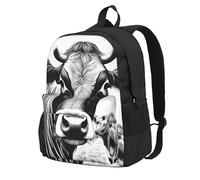 ZTPOWQA Cow Collection - Mochila estampada para adultos, resistente al agua, ligera, para viajeros al aire libre, aventureros y picnics