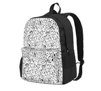 ZTPOWQA Elegante mochila con estampado de multitud de pingüinos para adultos, resistente al agua, ligera, para viajeros al aire libre, picnics