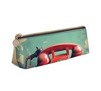 ZTPOWQA England UK Retro London - Estuche organizador de gran capacidad con impresión de teléfono para adolescentes, artículos esenciales diarios
