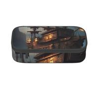 ZTPOWQA Estuche con estampado de barco pirata de fantasía, funcional, elegante, para adolescentes, niñas, adultos, escuela, universidad, uso diario