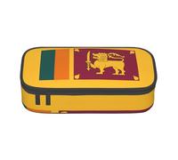ZTPOWQA Estuche funcional y elegante con estampado de bandera de Sri Lanka, para adolescentes, niñas, adultos, escuela, universidad, uso diario