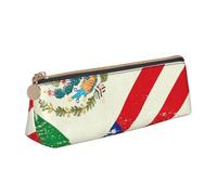 ZTPOWQA Estuche organizador de gran capacidad con diseño de bandera mexicana americana para adolescentes, bolsa organizadora para la escuela, artículos esenciales diarios