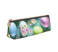 ZTPOWQA Estuche organizador de gran capacidad para adolescentes con texto en inglés "Happy Easter Holiday Print"