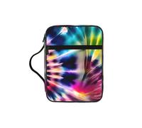 ZTPOWQA Exotic Tribe - Bolsa de almacenamiento de la Biblia con estampado de teñido anudado para hombres, mujeres, pastores, impermeable, organizador de escrituras