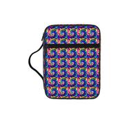 ZTPOWQA Exotic Tribe - Bolsa de almacenamiento de la Biblia con estampado de teñido anudado para hombres, mujeres, pastores, impermeable, organizador de escrituras