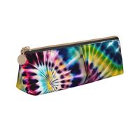 ZTPOWQA Exotic Tribe - Estuche triangular con estampado de teñido anudado para adultos, elegante bolsa de gran capacidad, organizador de artículos de papelería