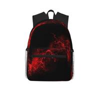 ZTPOWQA Explosion Burst - Mochila unisex ligera e informal con estampado rojo y negro, para gimnasio, viajes, senderismo, uso diario al aire libre