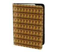 ZTPOWQA Funda de piel con diseño de la tribu del Antiguo Egipto para hombres y mujeres, Black, Talla única