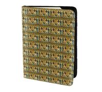 ZTPOWQA Funda de piel con diseño de la tribu del Antiguo Egipto para hombres y mujeres, Black, Talla única
