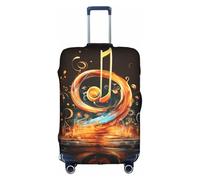 ZTPOWQA Funda decorativa para equipaje de viaje, con cremallera oculta, antiarañazos, a prueba de polvo, White, XL